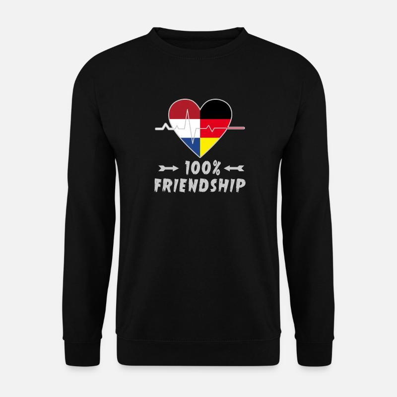 Netherlands and Germany 100% friendship - Unisex Sweatshirt - black