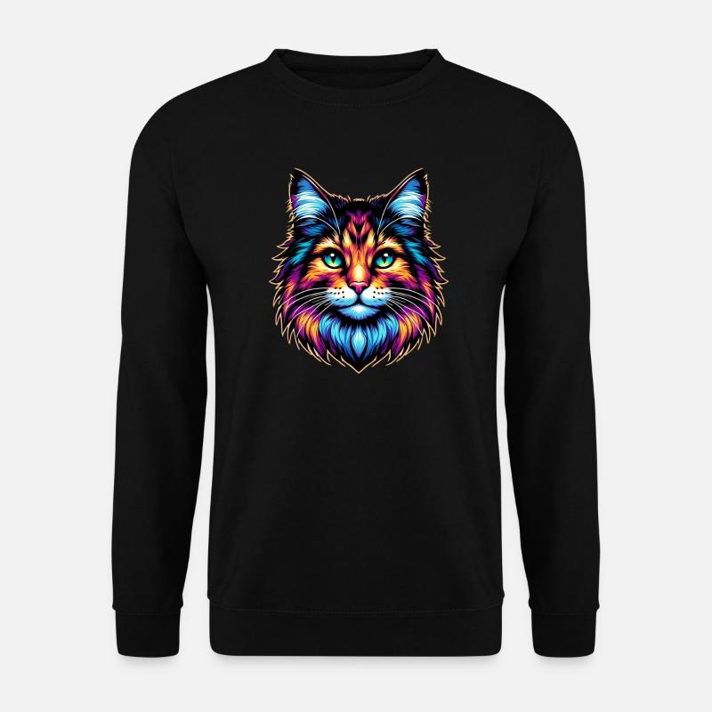 Cat - Unisex Sweatshirt - black