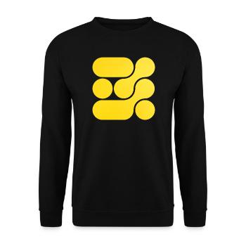 OCHOOO - Yellow - Unisex Sweatshirt - black - Front - Alina (178cm) & Michal (187cm)