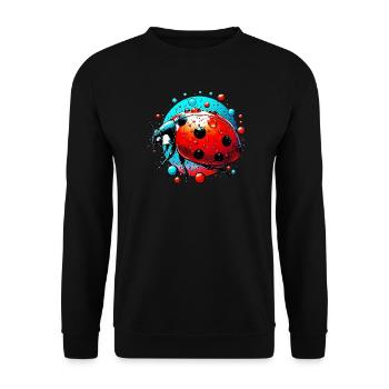 Ladybug - Unisex Sweatshirt - black - Front - Alina (178cm) & Michal (187cm)