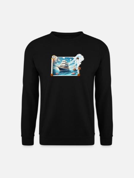 Nautische Segelreise - Unisex Pullover - Schwarz