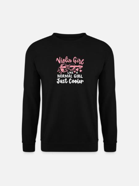 Geige Geigerin - Unisex Pullover - Schwarz