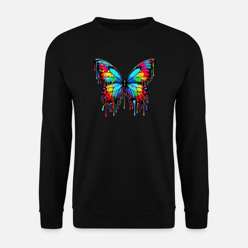 Papillon - Sweat-shirt Unisexe - noir