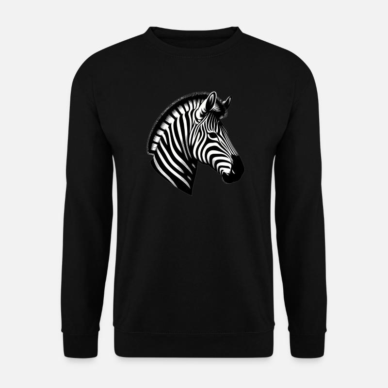 Zebra - Unisex Pullover - Schwarz