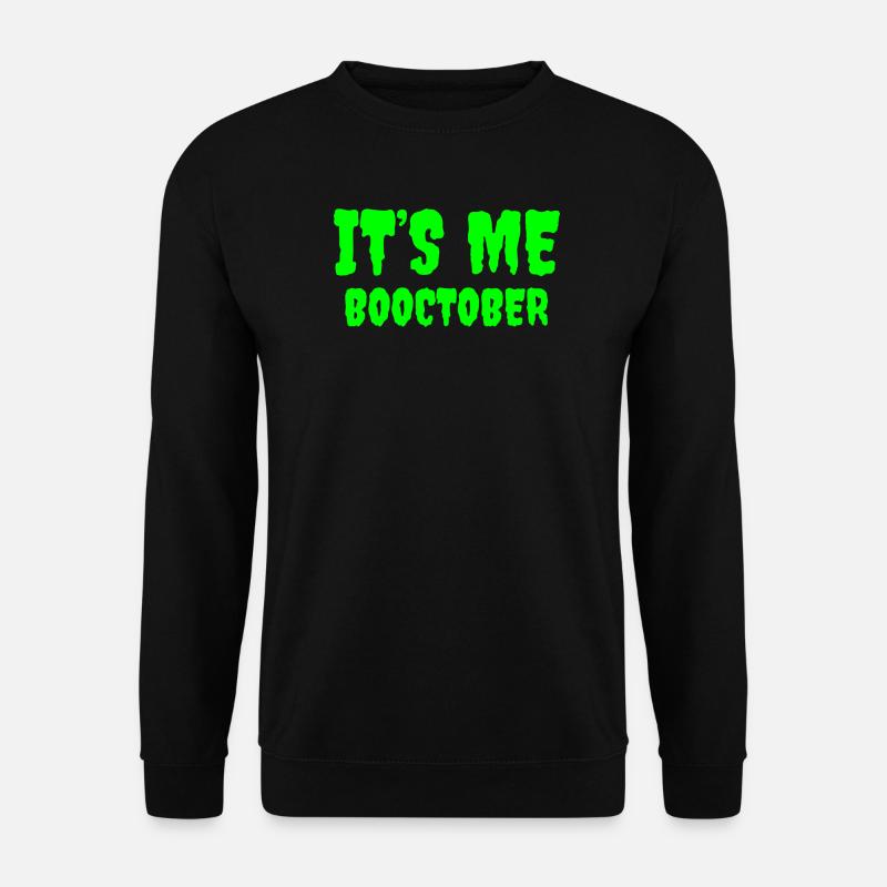 Halloween Booctober Verspielte Typografie - Unisex Pullover - Schwarz
