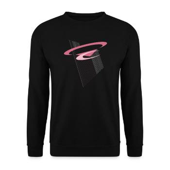 Floating of modernity - Unisex Sweatshirt - black - Front - Alina (178cm) & Michal (187cm)