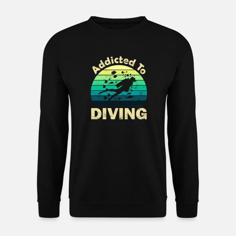 Diving Divers - Unisex Sweatshirt - black