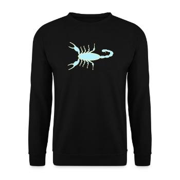 Imperial Scorpion Ultraviolet Glow - Unisex Sweatshirt - black - Front - Alina (178cm) & Michal (187cm)