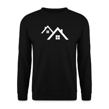 Roof - Unisex Sweatshirt - black - Front - Alina (178cm) & Michal (187cm)