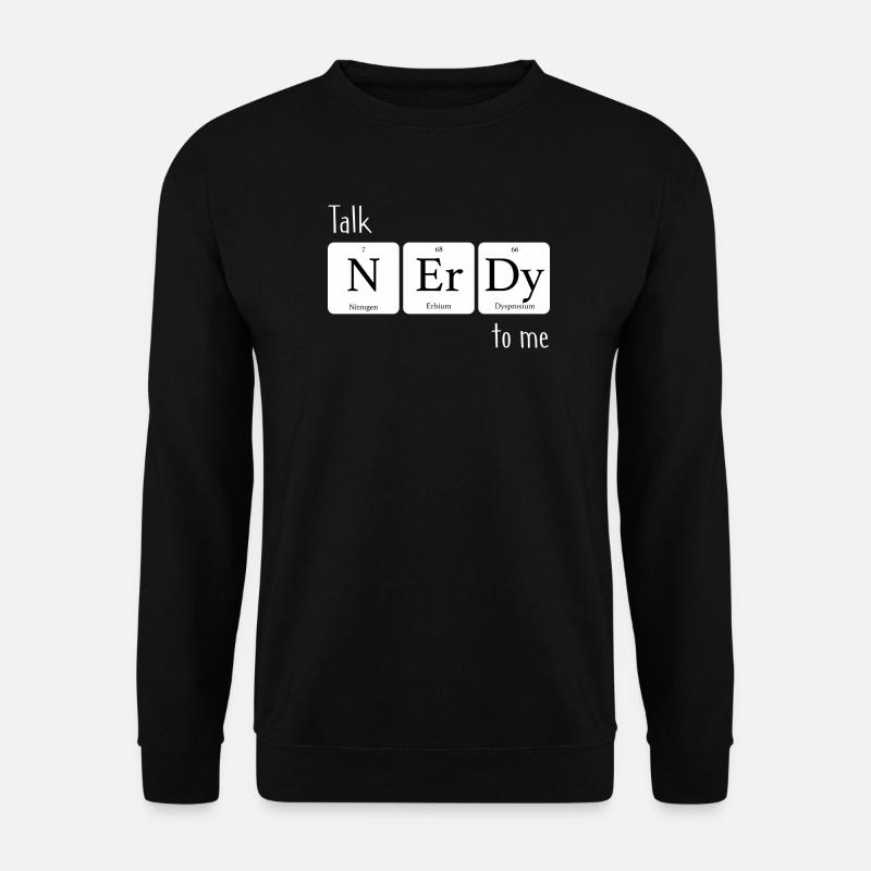 Elements Talk nerdy to me - Unisex Pullover - Schwarz