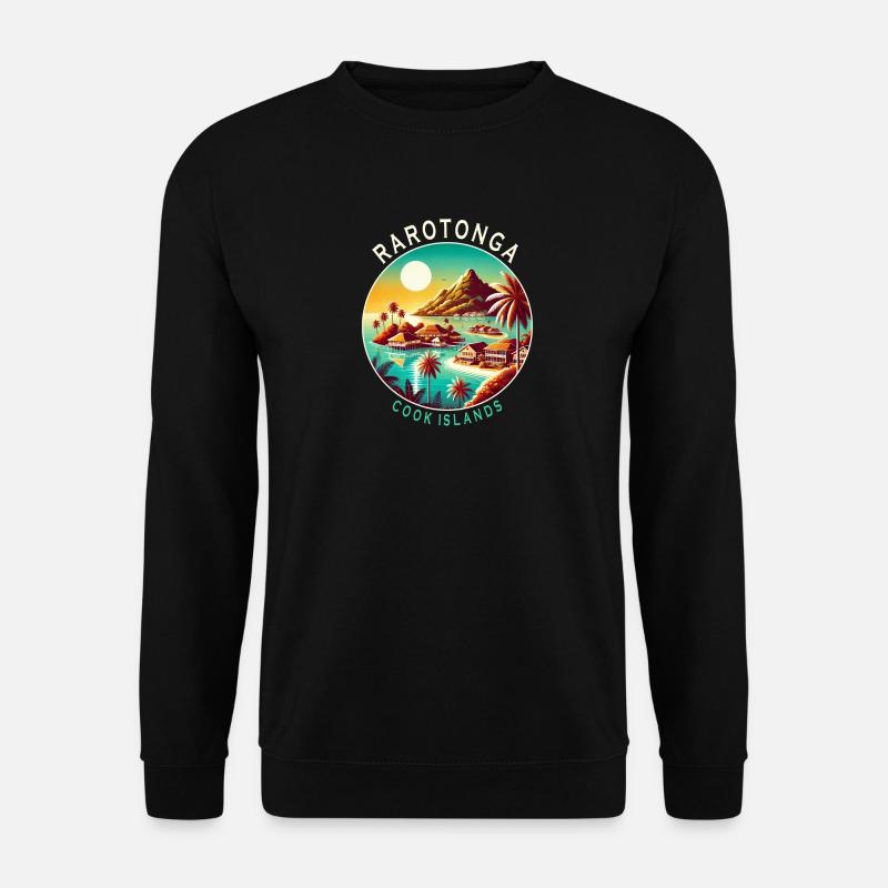 Parotonga Cook Islands Pazifik Reise - Unisex Pullover - Schwarz