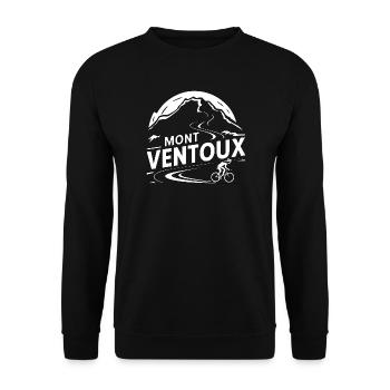 Die epische Besteigung des Mont Ventoux mit dem Fahrrad - Unisex Pullover - Schwarz - Vorne - Alina (178cm) & Michal (187cm)