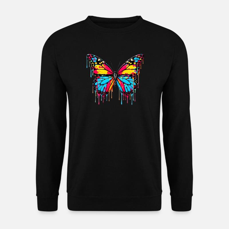 Schmetterling - Unisex Pullover - Schwarz