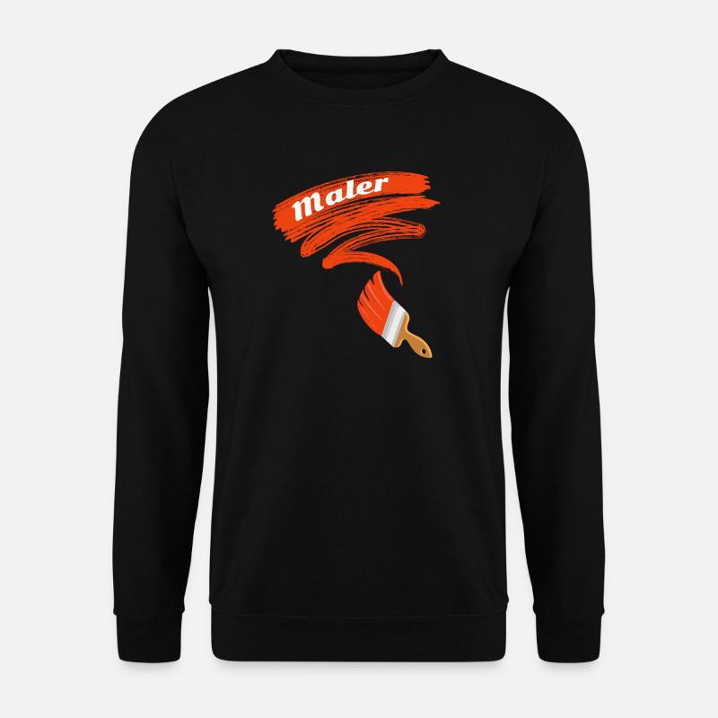 Kreativer Malpinsel Schriftzug - Unisex Pullover - Schwarz