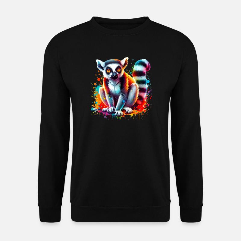 Lemur - Unisex Pullover - Schwarz