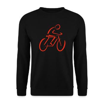 Bicycle stylized - Unisex Sweatshirt - black - Front - Alina (178cm) & Michal (187cm)