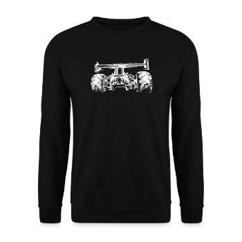 Illustration personnalisée de tuner de voiture de course de formule de course - Sweat-shirt Unisexe - noir - Devant - Alina (178cm) & Michal (187cm)