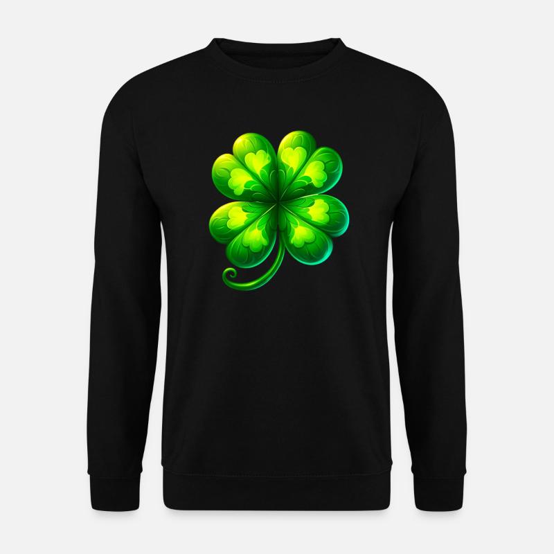 Trèfle à quatre feuilles - Sweat-shirt Unisexe - noir