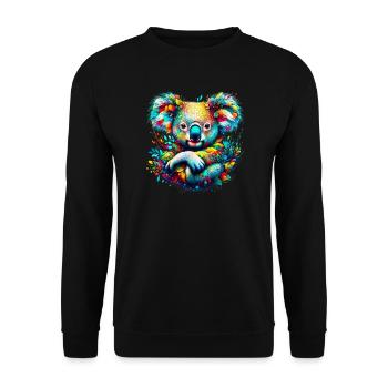 Koala - Sweat-shirt Unisexe - noir - Devant - Alina (178cm) & Michal (187cm)