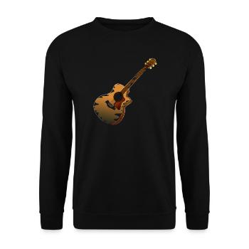 Guitar musician - Unisex Sweatshirt - black - Front - Alina (178cm) & Michal (187cm)
