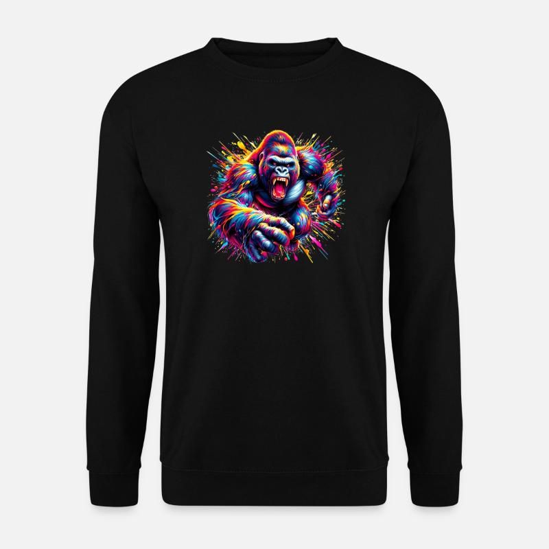 Gorilla - Unisex Pullover - Schwarz