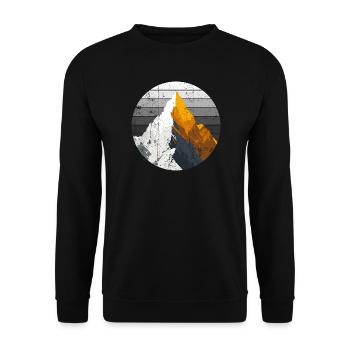Gradient Peak Summit - Unisex Sweatshirt - black - Front - Alina (178cm) & Michal (187cm)