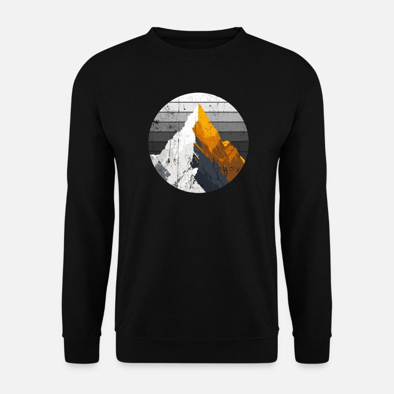 Gradient Peak Summit - Unisex Sweatshirt - black