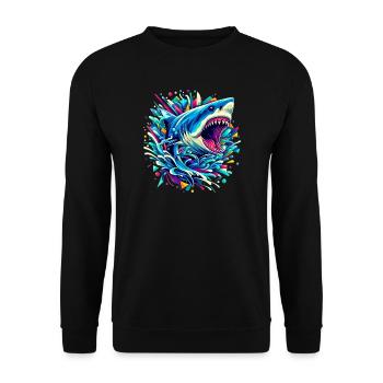 Hai - Unisex Pullover - Schwarz - Vorne - Alina (178cm) & Michal (187cm)