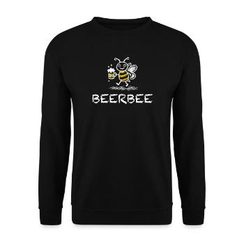 Beerbee bière Dire abeille Drôle Buveur de bière - Sweat-shirt Unisexe - noir - Devant - Alina (178cm) & Michal (187cm)