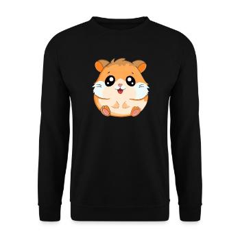 Hamster - Sweat-shirt Unisexe - noir - Devant - Alina (178cm) & Michal (187cm)