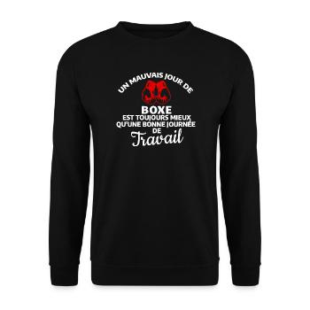 Motivational Quote for Combat Athlete - Unisex Sweatshirt - black - Front - Alina (178cm) & Michal (187cm)