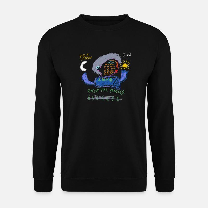 Enjoy the process - Unisex Sweatshirt - black