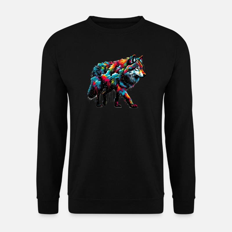 Wolf - Unisex Sweatshirt - black