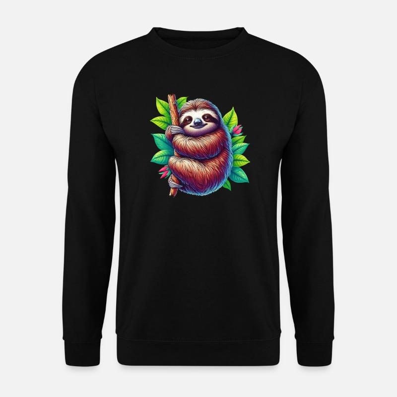 Sloth - Unisex Sweatshirt - black