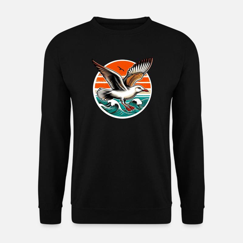 Möwe - Unisex Pullover - Schwarz