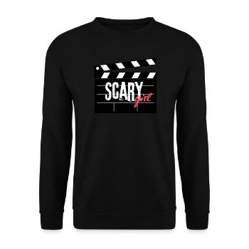 Scary Girl Film Clapperboard Design - Unisex Sweatshirt - black - Front - Alina (178cm) & Michal (187cm)