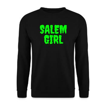 Vibrant Salem Girl Graphic Tee - Unisex Sweatshirt - black - Front - Alina (178cm) & Michal (187cm)