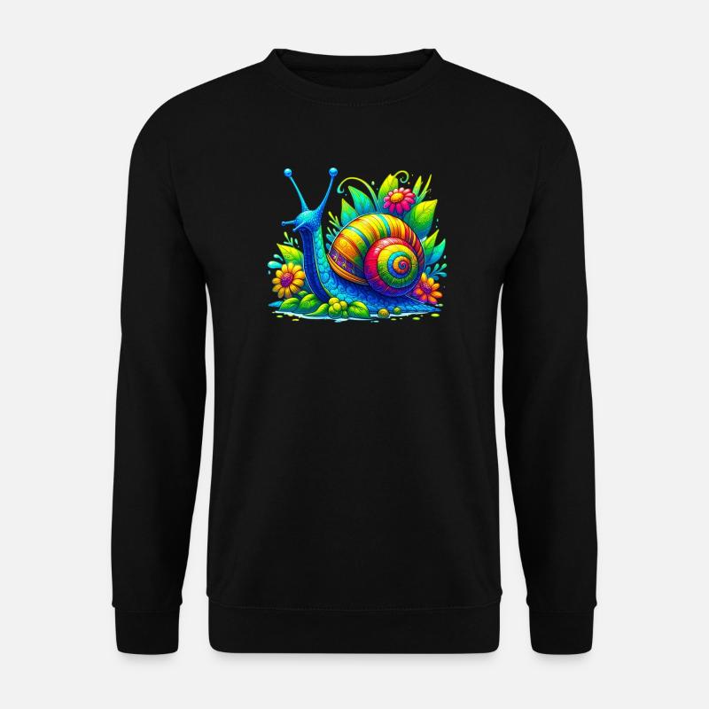 Schnecke - Unisex Pullover - Schwarz