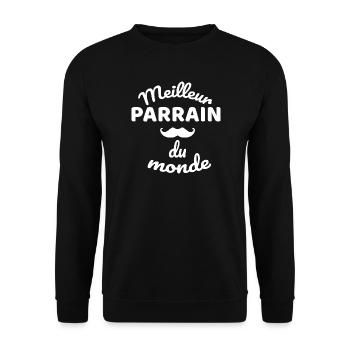 Humorous design for firefighter authenticity - Unisex Sweatshirt - black - Front - Alina (178cm) & Michal (187cm)