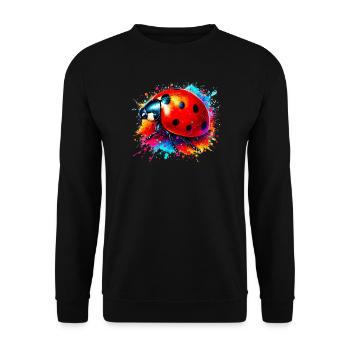 Coccinelle - Sweat-shirt Unisexe - noir - Devant - Alina (178cm) & Michal (187cm)