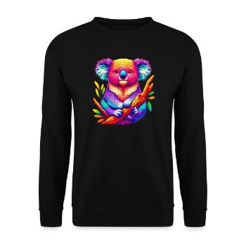 Koala - Sweat-shirt Unisexe - noir - Devant - Alina (178cm) & Michal (187cm)