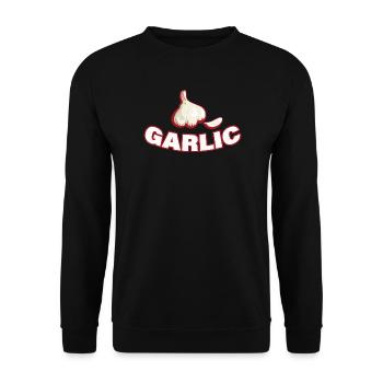 GARLIC - Unisex Sweatshirt - black - Front - Alina (178cm) & Michal (187cm)