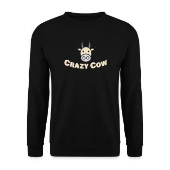 VACHE FOLE - Sweat-shirt Unisexe - noir - Devant - Alina (178cm) & Michal (187cm)