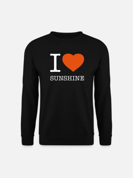 I LOVE SUNSHINE Sun - Unisex Sweatshirt - black