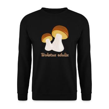 Autumn Mushrooms - Unisex Sweatshirt - black - Front - Alina (178cm) & Michal (187cm)