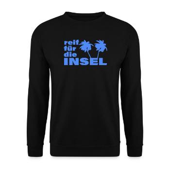 READY FOR THE ISLAND - Unisex Sweatshirt - black - Front - Alina (178cm) & Michal (187cm)