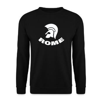 ROME - Unisex Sweatshirt - black - Front - Alina (178cm) & Michal (187cm)