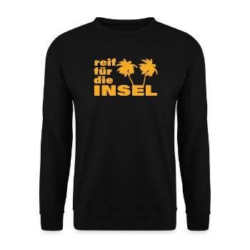 READY FOR THE ISLAND - Unisex Sweatshirt - black - Front - Alina (178cm) & Michal (187cm)