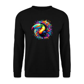 Tukan - Unisex Pullover - Schwarz - Vorne - Alina (178cm) & Michal (187cm)
