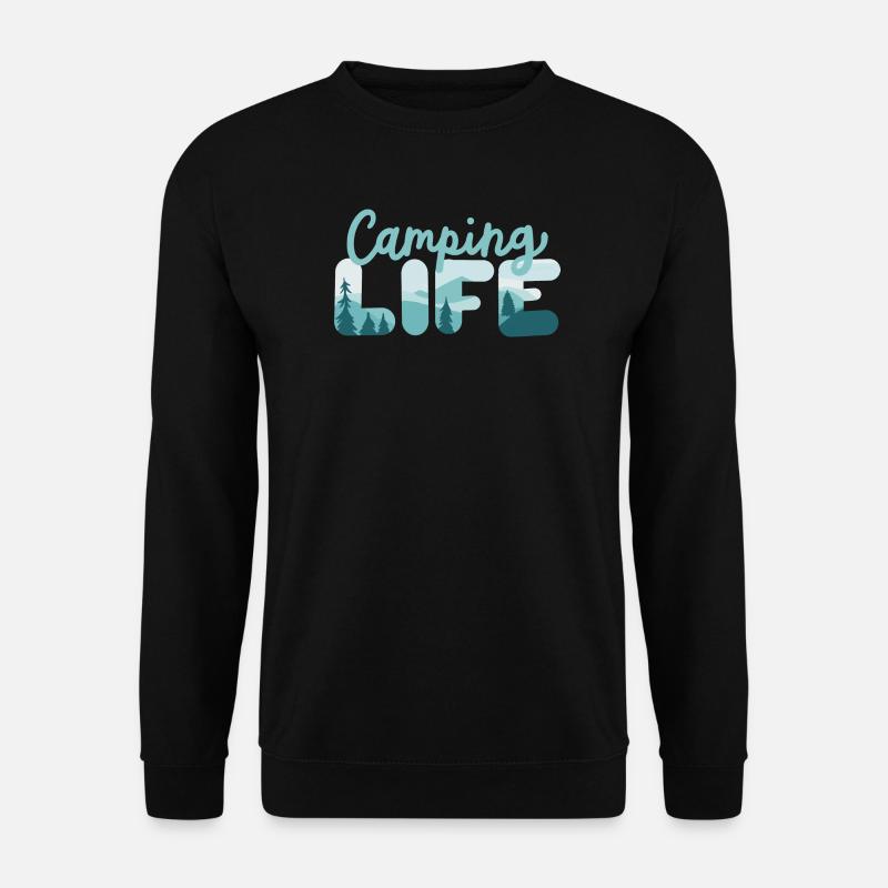 Camping Camper - Unisex Pullover - Schwarz
